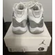 thumbnail image 4 of Ni - ke Ni - ke Air Jordan 11 Retro Women Size 7 White Metallic Silver Shoes, 4 of 5