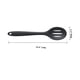 thumbnail image 5 of Cuchara ranurada, silicona resistente al calor, resistente a la fusión y la deformación, utensilio de silicona sólida, agarre ergonómico, perfecta para escurrir y servir, gris-negro, 10,6" x 2,4", 5 of 5