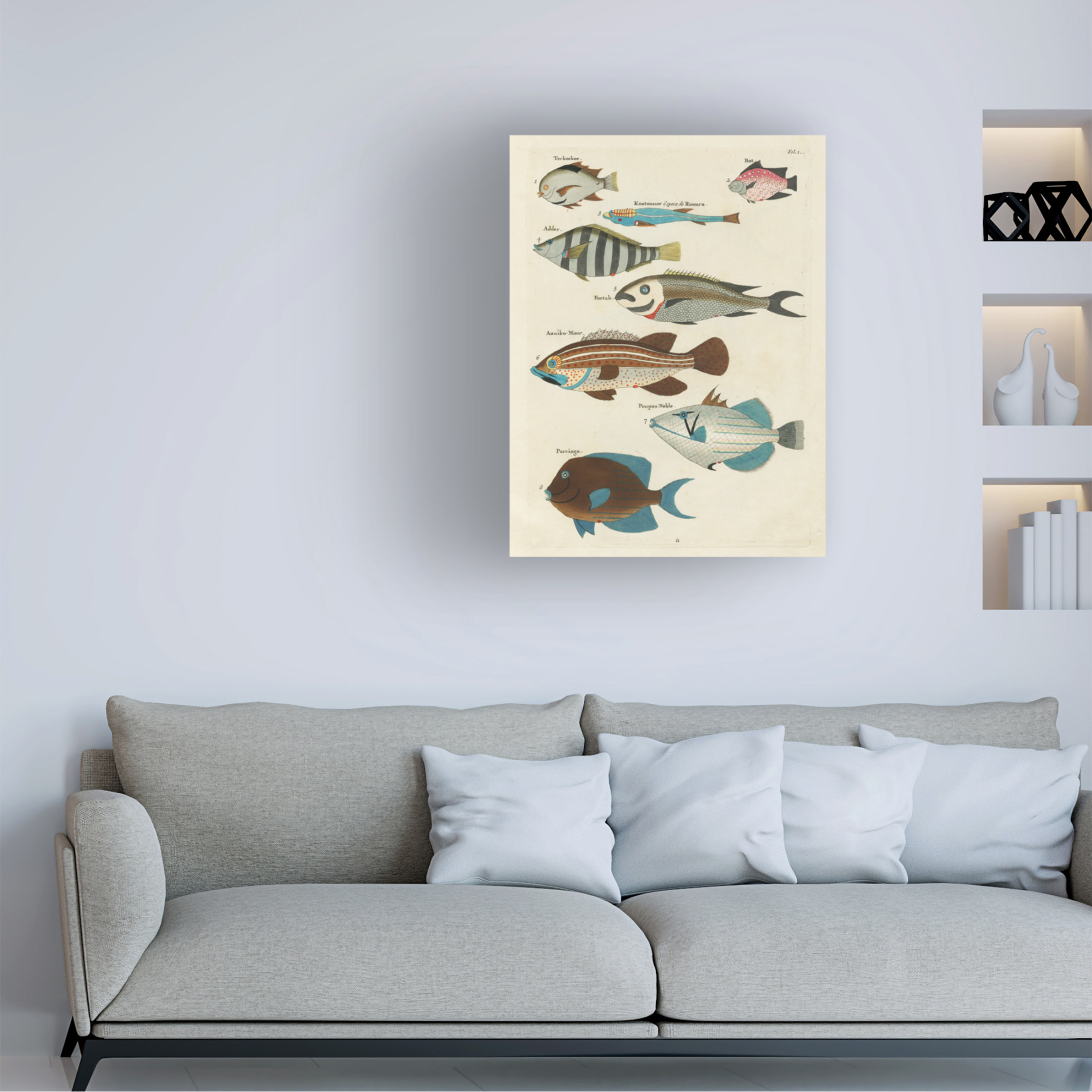 Trademark Fine Art Louis Renard  Renard Tropical Fish V Canvas Wall Art