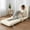 Cream White, variant on Long Floor Cushion Large Floor Cushion with Brushed Cotton 74.8 x 27.5 x 3.15 in Jumbo Lounger Pillow for Outdoor Indoor Bay Window Meditation Yoga Reading Sleeping(1 Pc,Cream White)