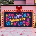 thumbnail image 3 of Eoozwa Valentines Garage Door Decorations Cover, Romantic Valentines Red Love Heart Garage Door Banner, Valentines Party Anniversary Photography Background Backdrop, 3 of 3