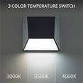 thumbnail image 6 of WAC Lighting Atlantis 6" LED 3000K Aluminum Indoor/Outdoor Wall Light in Black, 6 of 7