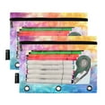 thumbnail image 2 of Shiny Summer Water 2 Pack Pencil Pouch for 3 Ring Binder Smooth Zipper Folders with Pockets Clear Window Pencil Case, 2 of 6