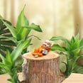 thumbnail image 3 of Adorno de maceta de resina para escritorio de Monje Basimu Kung | Divertida miniplanta decorativa para oficina con hojas realistas | Decoración zen para el hogar y la oficina | Bonita figura de, 3 of 5