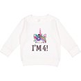thumbnail image 2 of Inktastic 4th Birthday Unicorn Party 4 Year Old Girl Toddler Sweatshirt, 2 of 4