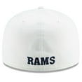 thumbnail image 4 of Men's New Era White Los Angeles Rams Historic Omaha 59FIFTY Fitted Hat, 4 of 5