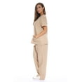 thumbnail image 2 of Just Love Women's Nursing Scrub Set - Six Pockets, V-Neck, Cargo Pant for Comfortable Workwear (Small, Khaki), 2 of 3