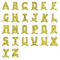 thumbnail image 6 of BalsaCircle 27" Gold Letter V Mylar Foil Plain Standing Balloons Birthday Party Decorations, 6 of 8