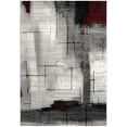 thumbnail image 2 of eRug Outlet Montage Collection Modern Abstract Area Rug (4x6 feet) - 4' x 5'6", Grey, 2 of 6