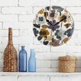 thumbnail image 3 of Yayeee 10" Wall Clock Battery Operated Quartz Round Silent Non-Ticking Home Decor,Colorful Floral, 3 of 6