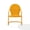 Tangerine Gloss, variant on Maykoosh Retro Renaissance Outdoor Metal Armchair With White Gloss Finish Legs, Green Gloss Seat Finish, Retro Patio Furniture, Powder-Coated Finish, 28.20 x 22.00 x 33.25 Inch