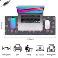 thumbnail image 5 of Long Mouse Pads for Desk,Pioneer Flower Floral Print Pattern Desk Mats on Top Of Desks, Desk Mouse Pad Extra Large with 3mm Non-Slip Base and Stitched Edge for Gaming,Office,Work,Home 31.5"x11.8", 5 of 6