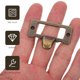 thumbnail image 5 of OUNONA 10Ud Asa De Tirador Para Etiquetas En Aleación De Zinc Para Mueble Con Retro, 5 of 6
