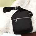 thumbnail image 2 of Lightweight Crossbody Bags for Women Shoulder Bag Purse Nylon Soft Travel Handbag with Multi Pockets,18*15*8cm,Black, 2 of 6