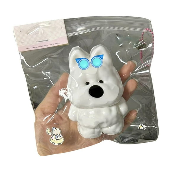 ONFD Squishy Stress Toy, 2026 Upgraded Sparkly Dog Gel Stretch Ball