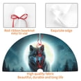 thumbnail image 7 of Cauagu 36" Christmas Tree Skirt Wolf Pattern Christmas Tree Decorations Tree Mat for Xmas Decorations Occasion Holiday Home Decor -36", 7 of 7