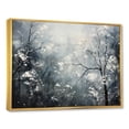 thumbnail image 2 of Designart "Bare Winter Solitude" Snow Floater Framed Wall Art Prints, 2 of 5