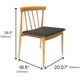 thumbnail image 2 of Fohfurniture FOH Set de 2 Sillas de Comedor de Madera con Asiento Tapizado , Estilo Nórdico Mid-Century, Sillas sin Brazos para Cocina y Restaurante, 2 of 7