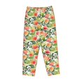 thumbnail image 4 of Balery Fruits Peach1 print Women's Pajama Pants,Ultra Lightweight Pjs,Lounge Pant-Small, 4 of 9