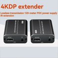 thumbnail image 3 of Extenseur 4K DP Transmission Audio Vidéo 120KM Extension Infrarouge IR DP1.4 pour Transmission d'Image d'Écran d'Ordinateur, 3 of 7
