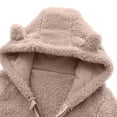 thumbnail image 4 of Baby Boys Girls Winter Outfit Bear Hooded Zip-Up Jumpsuit Full Body Scratch Protection Warm Coat for Cold Weather Outdoor Indoor Wear Infant Romper, 4 of 10