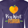 thumbnail image 4 of Inktastic Key West Florida Orange in Heart Long Sleeve T-Shirt, 4 of 5