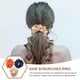 thumbnail image 4 of Hair Scrunchies Scrunchy Hair Bands for Women and Long Hair Users Assorted Color Fabric Material Hair Fixing 3Pcs, 4 of 4