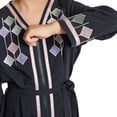 thumbnail image 6 of QSXADF Muslim Girls Abayas Long Sleeve Prayering Dress Muslim Style Embroidered Ruffled Long Sleeve V-Neck Ankle Length Modest Girl's Dresses Toddler Girls Outfits, 6 of 6