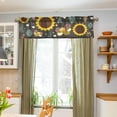 thumbnail image 4 of Coolnut Sunflower Bee Windows Valance Curtains, 54x18in Double Layer Short Blackout Window Topper Treatment for Bathroom,Kitchen,Living Room,Cafe Decor,1 Panel, 4 of 6