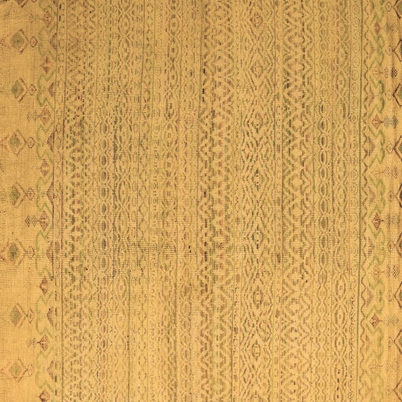 Ahgly Company Indoor Square Oriental Brown Modern Area Rugs, 6' Square