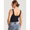 thumbnail image 3 of Delimira Crossover Breastfeeding Summer Sleeveless Cropped Nursing Tank Tops, 3 of 4