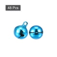 thumbnail image 3 of 12mm Small Jingle Bells for Craft DIY Christmas Vacuum Plating Blue 48 Pack, 3 of 5