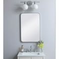 thumbnail image 2 of Soft corner metal rectangular mirror 20x30 inch in Silver, 2 of 5