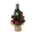 thumbnail image 2 of Mini Christmas Tree, Small Decorative Tree, 20cm Flocked LED Lighted Christmas Ornament, Desktop Holiday Decoration, Portable Tabletop Xmas Tree for Home Office Party, 2 of 7
