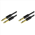 thumbnail image 1 of 2X Cable de Audio Jack de 6,5 mm Cable Auxiliar Jack Macho A Macho de PVC 6,35 para Amplificador Mezclador de Guitarra Bajo 6,35 mm, 0,5 Metros, 1 of 5