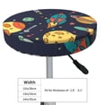 thumbnail image 4 of Daiia Space Stool Covers Round,Round Bar Stool Covers Waterproof Bar Chair Covers Washable Stool Cushion Slipcover for 12-14 Inch Chair-14 inch, 4 of 7