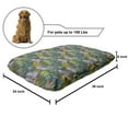 thumbnail image 2 of Cartoon Pet Bed, Sloth Hanging in Tree Rainforest Jungle Flora African Mammals Tropical Forest, Chew Resistant Pad for Dogs and Cats Cushion with Removable Cover, 24" x 39", Multicolor, by Ambesonne, 2 of 4