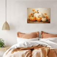 thumbnail image 3 of ZHONGYUTONG Fall Canvas Wall Art Autumn Pumpkin and Flowers Paintings Prints Vintage Farmhouse Pictures Thanksgiving Home Decor (12.00" x 18.00"), 3 of 7