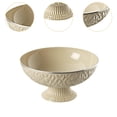 thumbnail image 6 of DOMELAY Fruit Bowl Multiuse with Drainage for Kitchen Counter Table Centerpiece Home white fruit plate, 6 of 9