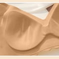 thumbnail image 4 of Iugvhana Wireless Bras for Women Breathable Seamless Bra Adjustable Straps No Underwire Bra Comfortable Everyday Full Coverage Bra Brown L, 4 of 6