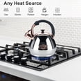 thumbnail image 3 of Tea Kettle Stovetop Whistling Kettle Teapot, 3Quart Tea Pot Stainless Steel Teakettle for Stove Top with Heat Proof Ergonomic Han, 3 of 6