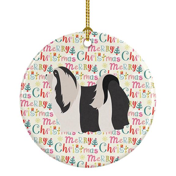 Havanese Merry Christmas Ceramic Ornament 2.8 in x 2.8 in