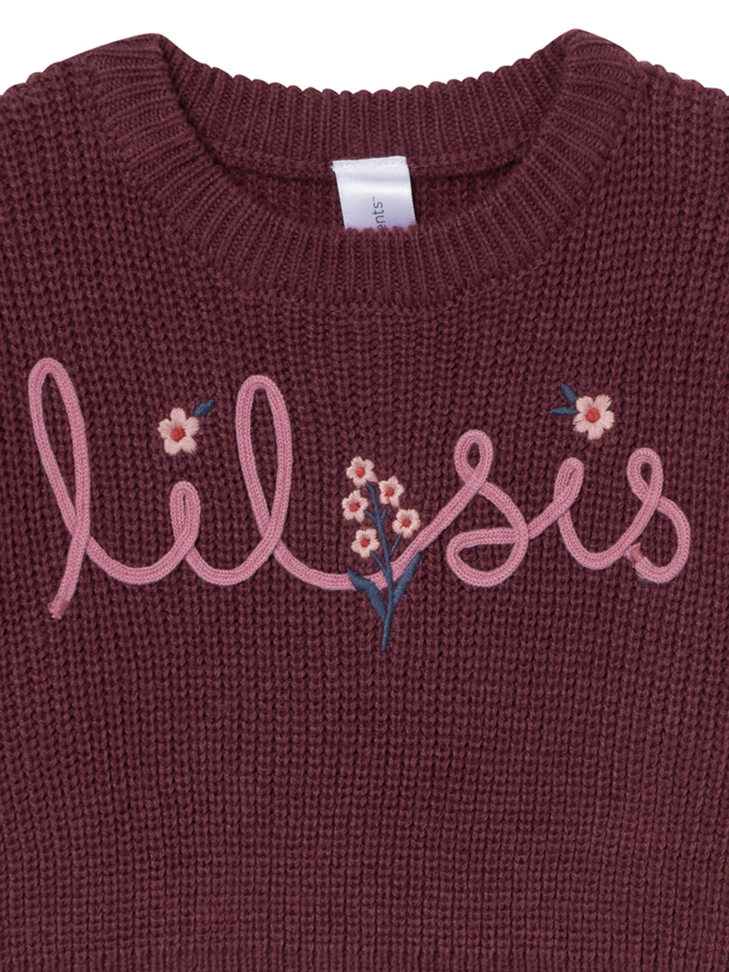 Modern Moments by Gerber Baby Girl Affirmation Sweater, Sizes 0/3 Months - 24 Months