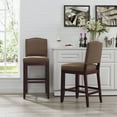 thumbnail image 2 of BRYSON COUNTER STOOL IN MAHOGANY WITH OATMEAL CUSHION, 2 of 11
