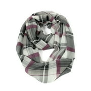Classic Plaid Infinity Scarf (Gray)