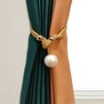 thumbnail image 3 of 2Pcs Curtain Strap Luxurious Magnetic Closure Adjustable Window Curtain Tieback Buckle Clip for Living Room, 3 of 10
