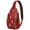 Red Christmas Snowman, variant on Sling Backpack,Blue and Red Christmas Pattern Sling Bag with Water Bottle Holder,Waterproof Sling Bag for Men/Women with Headphone Jack for Hiking,Travel