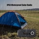 thumbnail image 5 of Equipo de radio Wind Up Radio solar Alarma SOS AM/FM Radio solar de emergencia Radio con manivela con batería recargable 4 modos Linterna Toma de auriculares Puerto USB para acampar al aire libre Send Eccomum Equipo de radio, 5 of 7