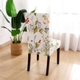 thumbnail image 3 of Dining Room Chair Covers Slipcovers Set of 6, Stretch Spandex Removable Washable Printed Parsons Chair Cover Seat Protector for Dining Room, Hotel, Ceremony, Banquet, Wedding (Blooming Flower), 3 of 6