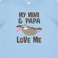 thumbnail image 4 of Inktastic My Mimi and Papa Love Me Sloth Girls Baby T-Shirt, 4 of 5